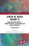 "Syntax of Dutch Volume IV" wird von einer farbenfrohen, abstrakten Illustration umrahmt. Links unten ist ein Logo., Buch