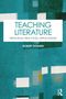 "Teaching Literature: Principles, Practices, Applications" von Robert Diyanni. Abstrakter, blauer Hintergrund mit geometrischen Formen., Buch
