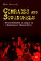 Titel: "Comrades and Scoundrels". Untertitel: "William Krehm & the League for a Revolutionary Workers’ Party". Roter Hintergrund mit Versammlung., Buch