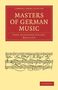 John Alexander Fuller-Maitland: Masters of German Music, Buch