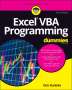 Michael Alexander: Excel VBA Programming For Dummies, Buch