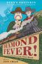 „DIAMOND FEVER!“ Eine Westernszene: Zwei Männer, Zug, einer hält einen Diamanten. Rauch und Berge im Hintergrund., Buch