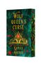 Text: "The Wolf Queen's Curse" und "Kaylee Archer". Illustration: Goldene Krone mit rotem Edelstein auf grünem Hintergrund., Buch