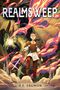 "REALMSWEEP" oben, "The hunt is on. The prize is his life." Der Autor: H.E. Edgmon. Ein Krieger mit Schwert neben einem Drachen.