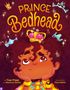 "Prince Bedhead" und Autorenname oben; ein Kind mit lockigem Haar und Krone, umgeben von funkelnden Sternen., Buch