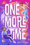 "ONE MORE TIME" und "BRIGIT YOUNG" in großem Text. Zwei Jugendliche schweben umgeben von Retro-Technologie.