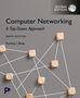 "Computer Networking: A Top-Down Approach, Ninth Edition, Kurose | Ross", globusähnliches Logo, Netzwerkdiagramm., Buch