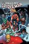 „The Amazing Spider-Man“: Eine Illustration mit Spider-Man und anderen Superhelden in dynamischen Posen., Buch