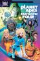 "Planet of the Apes versus Fantastic Four" zeigt Helden und Affen. Die Freiheitsstatue ist im Hintergrund., Buch