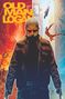 „OLD MAN LOGAN“ in gelbem Text. Düstere Figur im Mantel, Hintergrund in Flammen und in einer Stadt., Buch