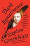 Buchtitel: Dark Renaissance. Autor: Stephen Greenblatt. Illustration: Mann mit Federhintergrund, rote Farbgestaltung., Buch
