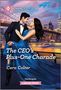 "ROMANCE. The CEO’s Plus-One Charade. Cara Colter. Harlequin Larger Print." Paar in Abendkleidung tanzt vor City-Skyline.