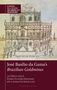Cover mit Text: José Basílio da Gama’s Brazilian Goldmines. Illustration eines historischen Gebäudes und Figuren im Vordergrund., Buch