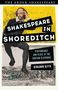"SHAKESPEARE IN SHOREDITCH", Buchcover, Mann in historischer Kleidung auf einer alten Landkarte, Autor: Benjamin Blyth., Buch
