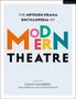 THE METHUEN DRAMA ENCYCLOPEDIA OF MODERN THEATRE, herausgegeben von Colin Chambers, Sara Freeman und James Reynolds. Bunte Buchstaben auf hellem Hintergrund., Buch