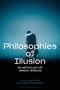 „Philosophies of Illusion: An Anthology of Unreal Worlds“. Eine Person steht im Nebel mit leuchtenden Brillengläsern., Buch