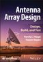 Titel: "Antenna Array Design". Autoren: Randy L. Haupt, Payam Nayeri. Bild eines Radioteleskops bei Sonnenuntergang., Buch