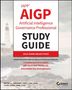 IAPP AIGP Study Guide, 2025 Exam Objectives. Beinhaltet Prüfungsübungen, Flashcards, Glossar. Links Leuchtturm und Küste.