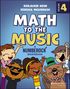 "Math to the Music: A NUMBEROCK Workbook, Grade 4." Illustrationen von jubelnden Kindern und einem fröhlichen Biber.