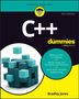 "C++ for dummies, 8th Edition." Gelbes Logo und 3D-Würfel. "Learning Made Easy." Autor: Bradley Jones.
