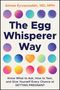 Text: "Aimee Eyvazzadeh, MD, MPH", "The Egg Whisperer Way", "Know What to Ask, How to Test, and Give Yourself Every Chance at Getting Pregnant". Bunte Punkte.