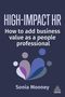 Titel: „HIGH-IMPACT HR: How to add business value as a people professional“. Autor: Sonia Mooney. Abstraktes Logo darunter., Buch