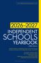2026-2027 Independent Schools Yearbook, 138th Edition. Blauer Hintergrund, gelber Textabschnitt oben und unten., Buch