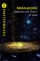"BRIAN ALDISS – Galaxies Like Grains of Sand." Gelber Text links: "SF MASTERWORKS." Hintergrund: Sterne und Galaxien., Buch