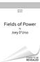"Fields of Power by Joey D'Urso." Oben Linien, unten rechts weiße Ecke mit Text "COVER TO BE REVEALED"., Buch