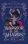"Warrior of the Shards" von Sarah Hawley. Gelber Hintergrund, schwarze Schrift, Eckenmotiv und Text "COVER TO BE REVEALED"., Buch