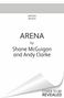 "SEVEN DIALS, ARENA by Shane McGuigan and Andy Clarke, COVER TO BE REVEALED. Weißer Hintergrund mit schwarzen Texten."