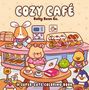 "COZY CAFÉ, Belly Bean Co., A SUPER-CUTE COLORING BOOK." Illustration von niedlichen Tieren in einem Café., Buch
