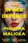 "CAN THIS WITNESS BE TRUSTED?", "IN HER DEFENCE", "PHILIPPA MALICKA". Malerei eines Gesichts in lebhaften Farben., Buch