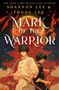 Texte: "Mark of the Warrior", "FONDA LEE & SHANNON LEE", "FINAL COVER TO BE REVEALED". Unten ein orangefarbenes Logo., Buch