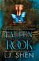 "Fallen Rook" in großer weißer Schrift auf schwarzem Hintergrund, unten "L.J. Shen" als Autor., Buch