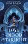 "Days of Blood and Starlight", Laini Taylor. Hodder & Stoughton Logo: ein Tier. "Final cover to be revealed.", Buch