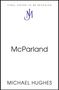 "FINAL COVER TO BE REVEALED" oben, "McParland" in der Mitte, "MICHAEL HUGHES" unten, violettes JM-Logo.