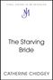 "FINAL COVER TO BE REVEALED" oben, "The Starving Bride" mittig, "Catherine Chidgey" unten. Blaues "JM" Logo zentral.