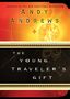 Buchtitel "The Young Traveler's Gift" und Autor "Andy Andrews" auf rotem und schwarzem Hintergrund mit einer Kompass-Grafik.