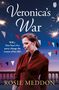 "Veronica's War", "Will a New Year's Eve party change the course of her life?", "Rosie Meddon". Frau in rotem Kleid, Feuerwerk., Buch