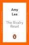 Oben "Amy Lea", mittig "The Rivalry Reset". Außen orange, mit Pinguin-Logo unten., Buch