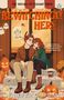 Titel: "Bewitchingly Hers". Oben: "The Witches of Pleasant Grove". Illustration: Ein Paar sitzt auf einer Treppe mit Kürbissen., Buch