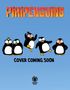 Text: "PIRIPENGUINS", "COVER COMING SOON", "ORCHARD BOOKS". Illustration von vier fröhlichen Pinguinen vor blauem Hintergrund.