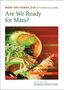 „Are We Ready for Mars?“ steht in grünem Text. Ein Astronaut mit Helm und visuellem Effekt in Rot- und Grüntönen., Buch