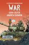 Text: "WAR", "I'll find you, Papa.", "A CITY INVADED. A FAMILY TORN APART." Illustration eines Kindes auf einem kaputten Panzer.