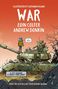 „Illustrated by Giovanni Rigano. War. Eoin Colfer Andrew Donkin.“ Kind auf kaputtem Panzer, sagt: „I’ll find you, Papa.“, Buch