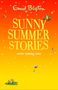 "Sunny Summer Stories" und "Cover coming soon" in gelber Schrift auf orange-gelbem Hintergrund mit Fröschen und Sternen., Buch