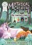 "MYTHICAL CREATURE CADETS: THE FANTASY FOREST." Ein Einhorn und ein Fuchs im Walddickicht. Vier Menschen schauen zu.