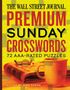 THE WALL STREET JOURNAL. PREMIUM SUNDAY CROSSWORDS. 72 AAA-RATED PUZZLES. EDITED BY MIKE SHENK. Ein Kreuzworträtsel-Hintergrund mit Tasse.