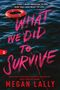 "We Did to Survive" in Pink auf Wasserhintergrund, oben Rettungsring. Text: New York Times Bestseller, Megan Lally., Buch